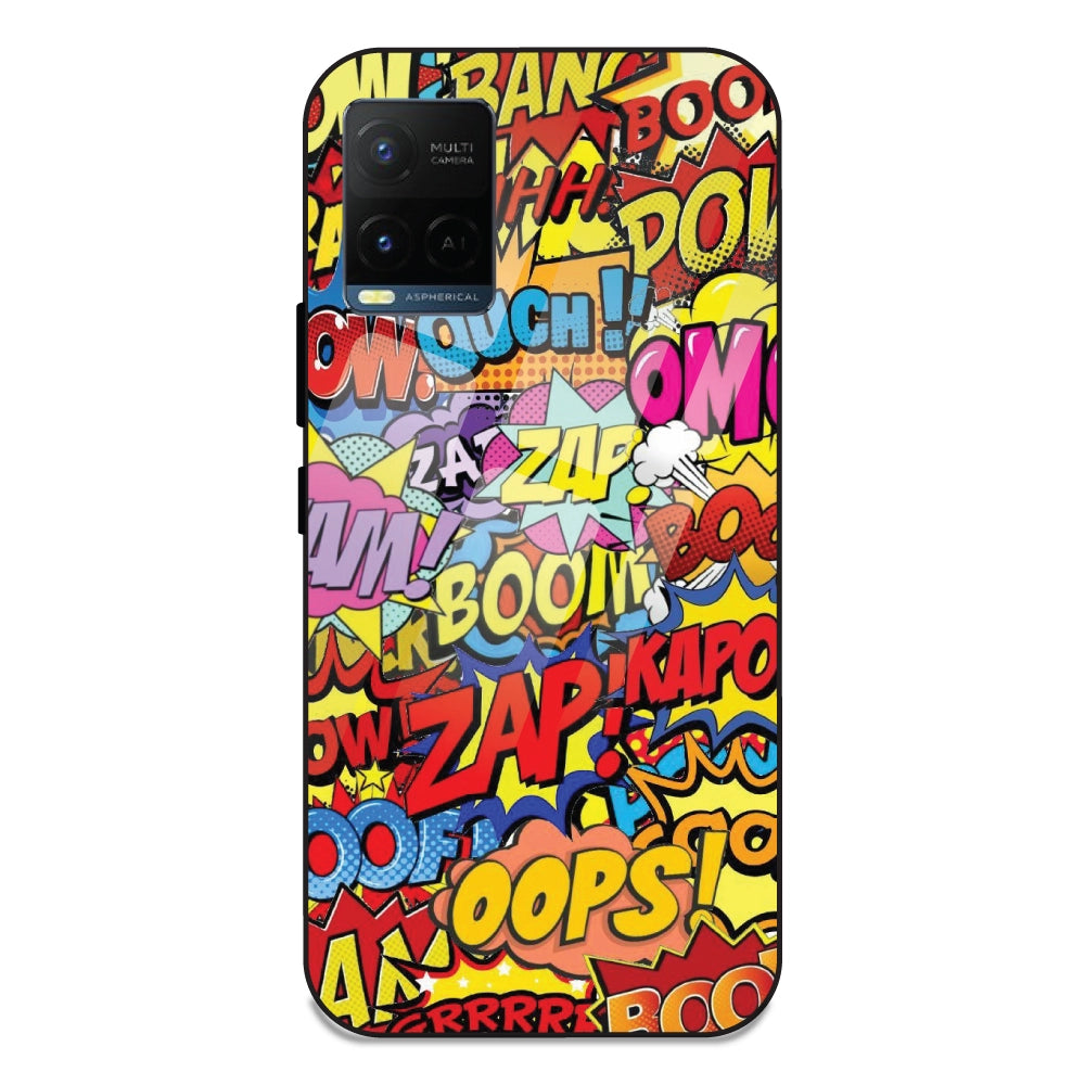 Comic Pop Art - Glass Case For Vivo Y21T