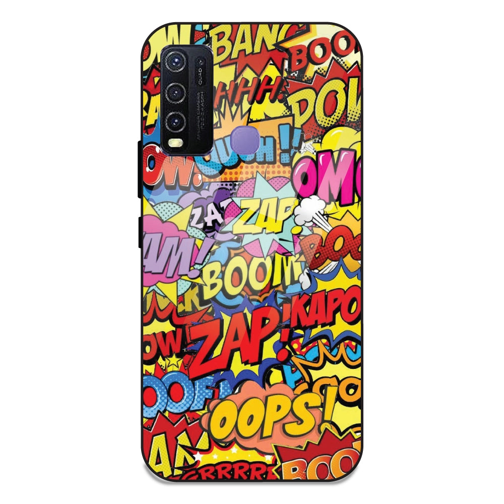 Comic Pop Art - Glass Case For Vivo Y30