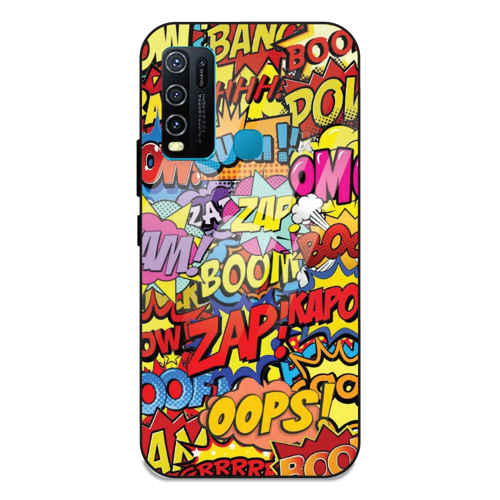 Comic Pop Art - Glass Case For Vivo Y50