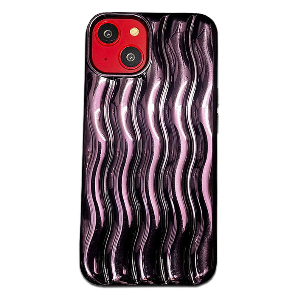 Water Ripple Pattern Cases For iPhone Models- Purple