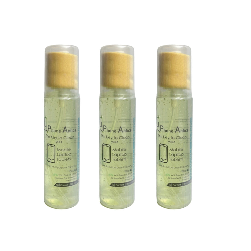 Mobile Screen Cleaning Gel With Microfiber Cloth- Fresh Lime