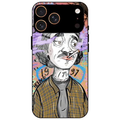 A Smoking Portrait - Glass Case for Apple iPhone 17 Pro Max