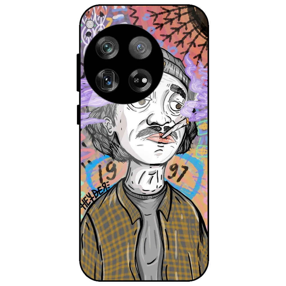 A Smoking Portrait - Glass Case for OnePlus 12