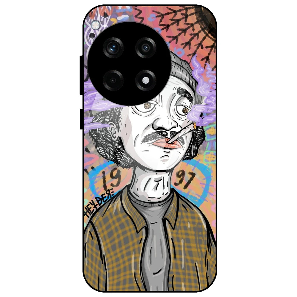 A Smoking Portrait - Glass Case for OnePlus 12R