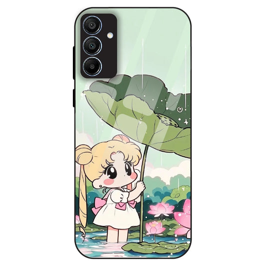 Lotus Girl Aesthetic - Glass Case For Samsung Galaxy A15