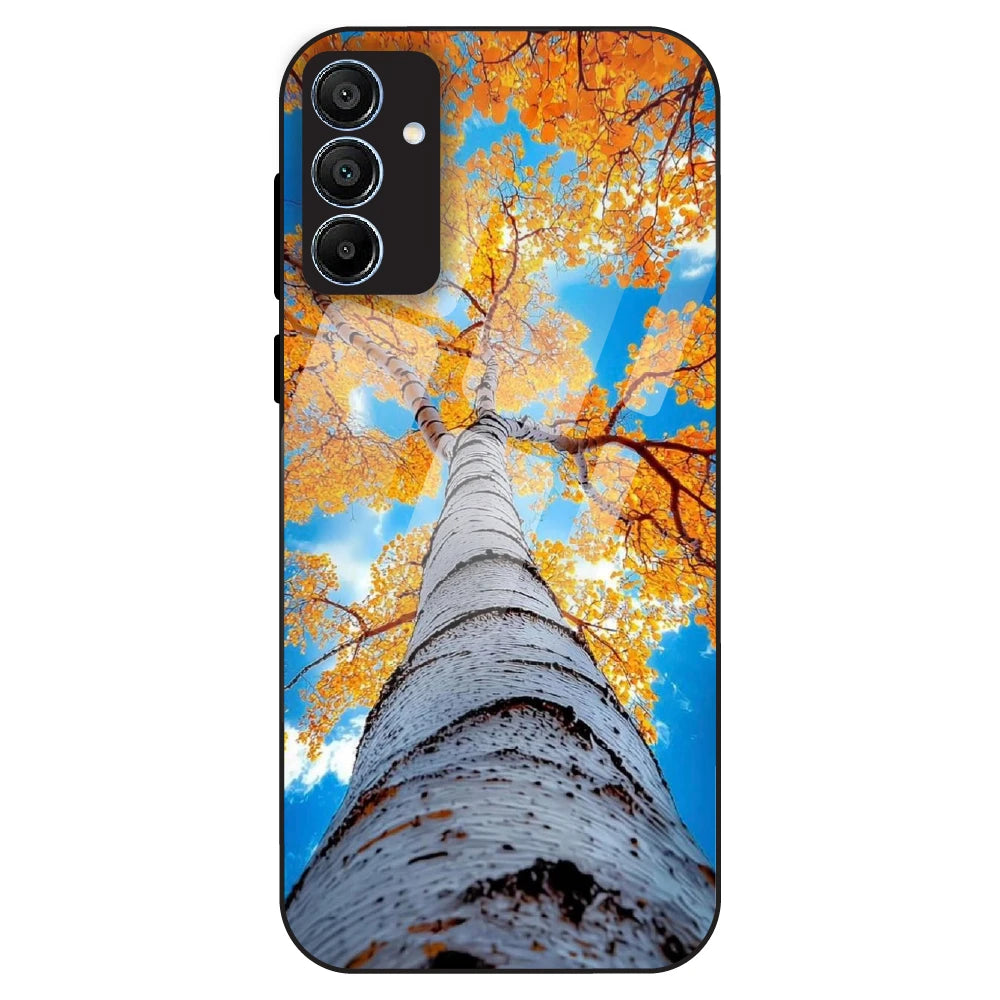 Autumn Tree Sky View - Glass Case For Samsung Galaxy A15