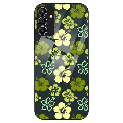 Green Hibiscus - Glass Case For Samsung Galaxy A15