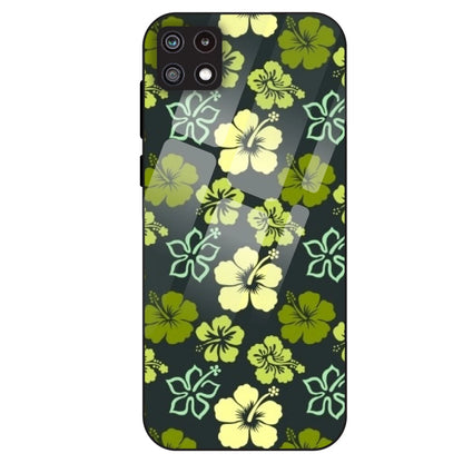 Green Hibiscus - Glass Case For Samsung Galaxy A22