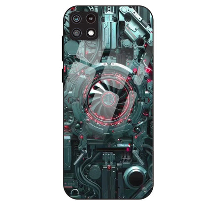 Cybernetic Engine - Glass Case For Samsung Galaxy A22