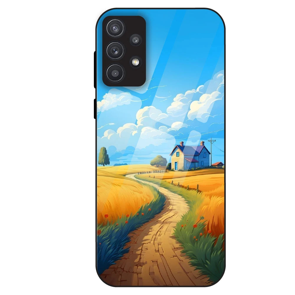 Sunny Countryside - Glass Case For Samsung Galaxy A32
