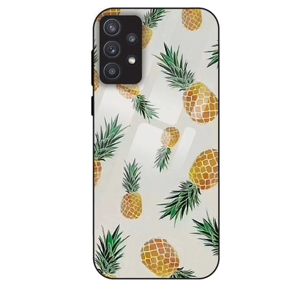 Pineapple Pattern - Glass Case For Samsung Galaxy A32