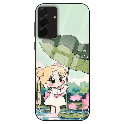 Lotus Girl Aesthetic - Glass Case For Samsung Galaxy A36