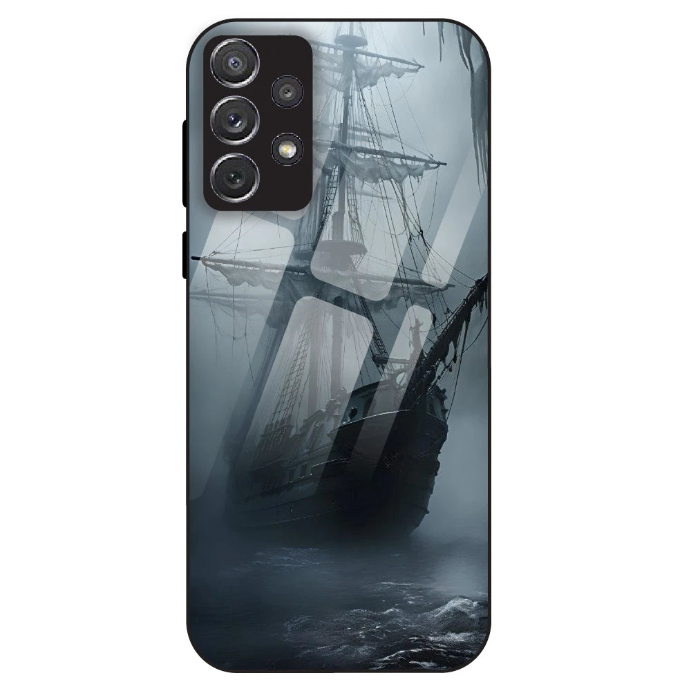 Ghost Ship - Glass Case For Samsung Galaxy A72
