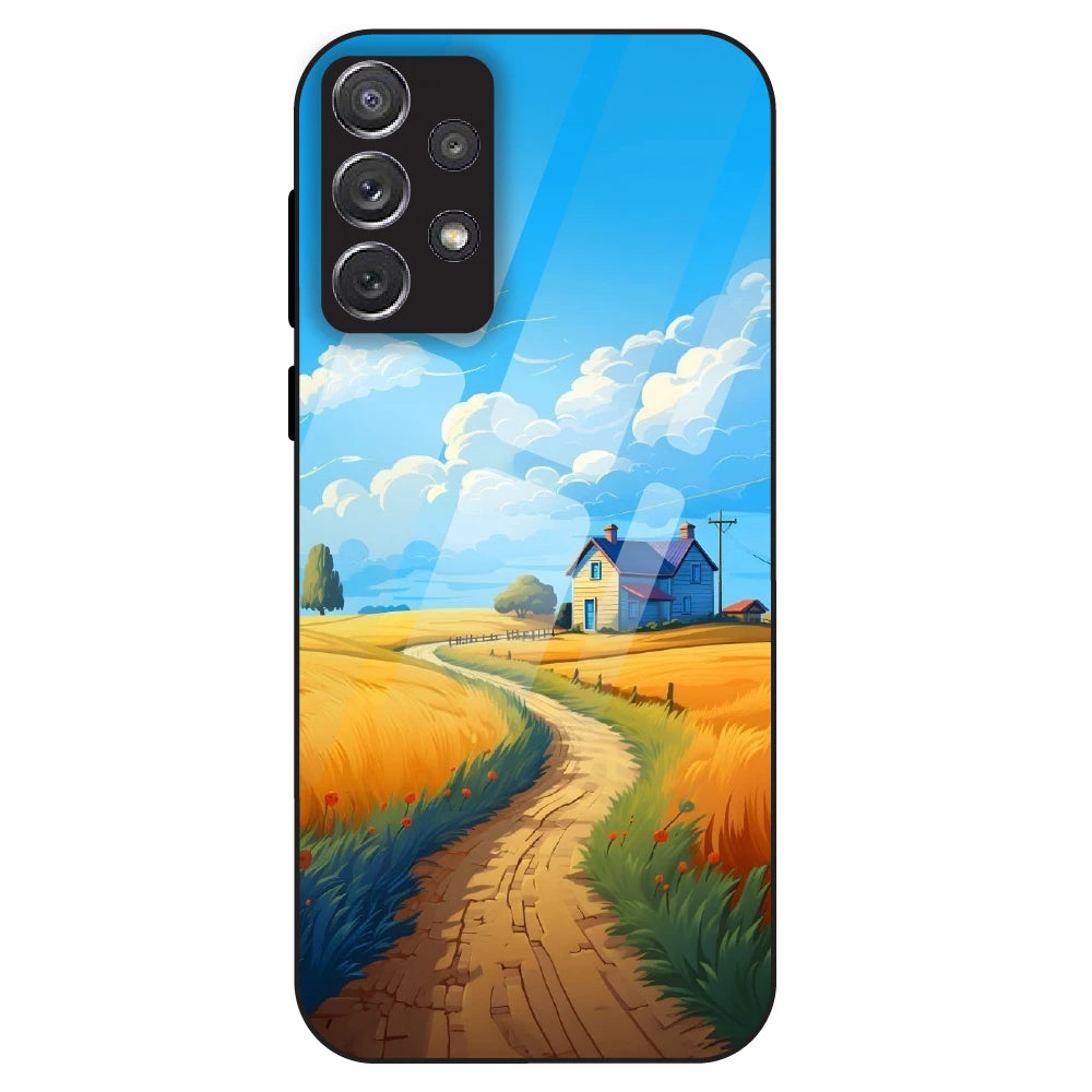 Sunny Countryside - Glass Case For Samsung Galaxy A72