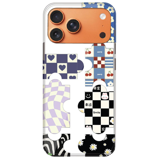 Aesthetic Puzzle - Clear Printed Silicone Case for Apple iPhone 17 Pro Max