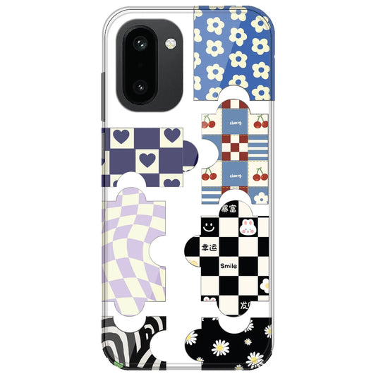 Aesthetic Puzzle - Clear Printed Silicone Case for OnePlus 15R