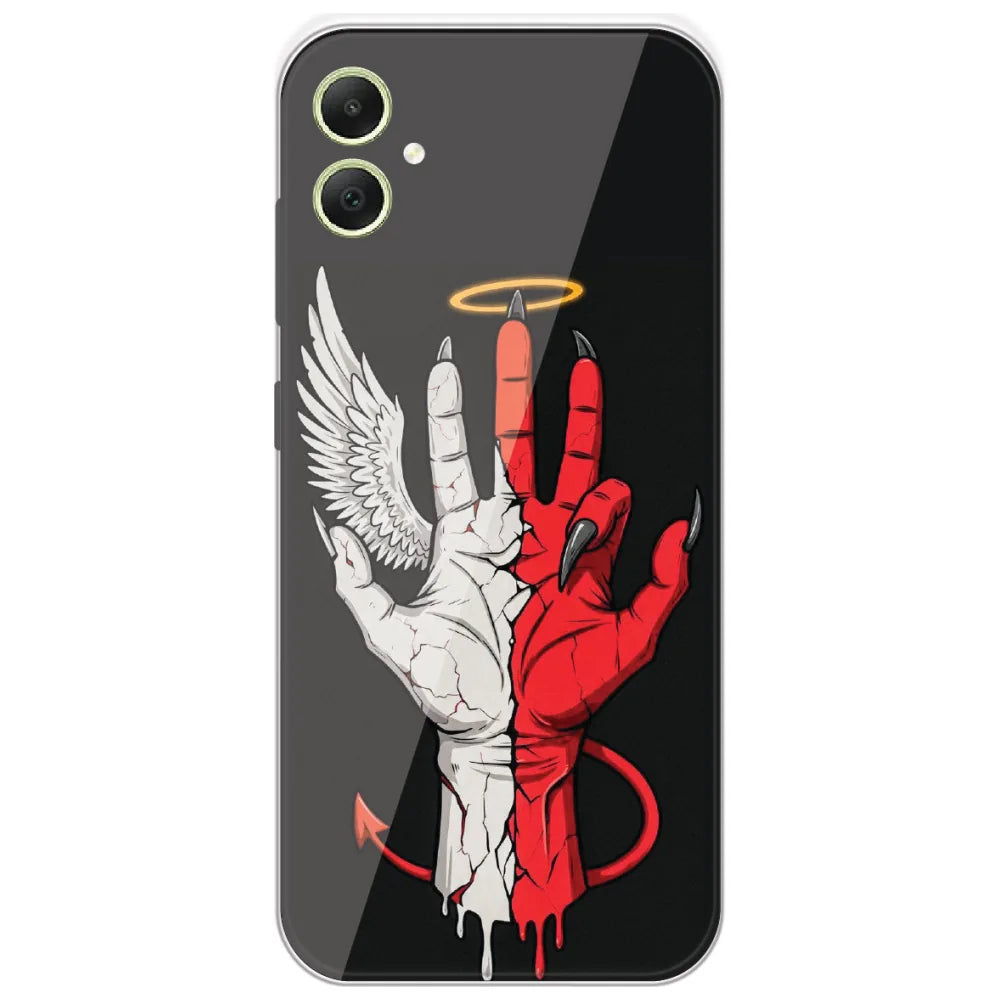 Angel Devil Hand - Printed Silicone Case for Samsung Galaxy A05