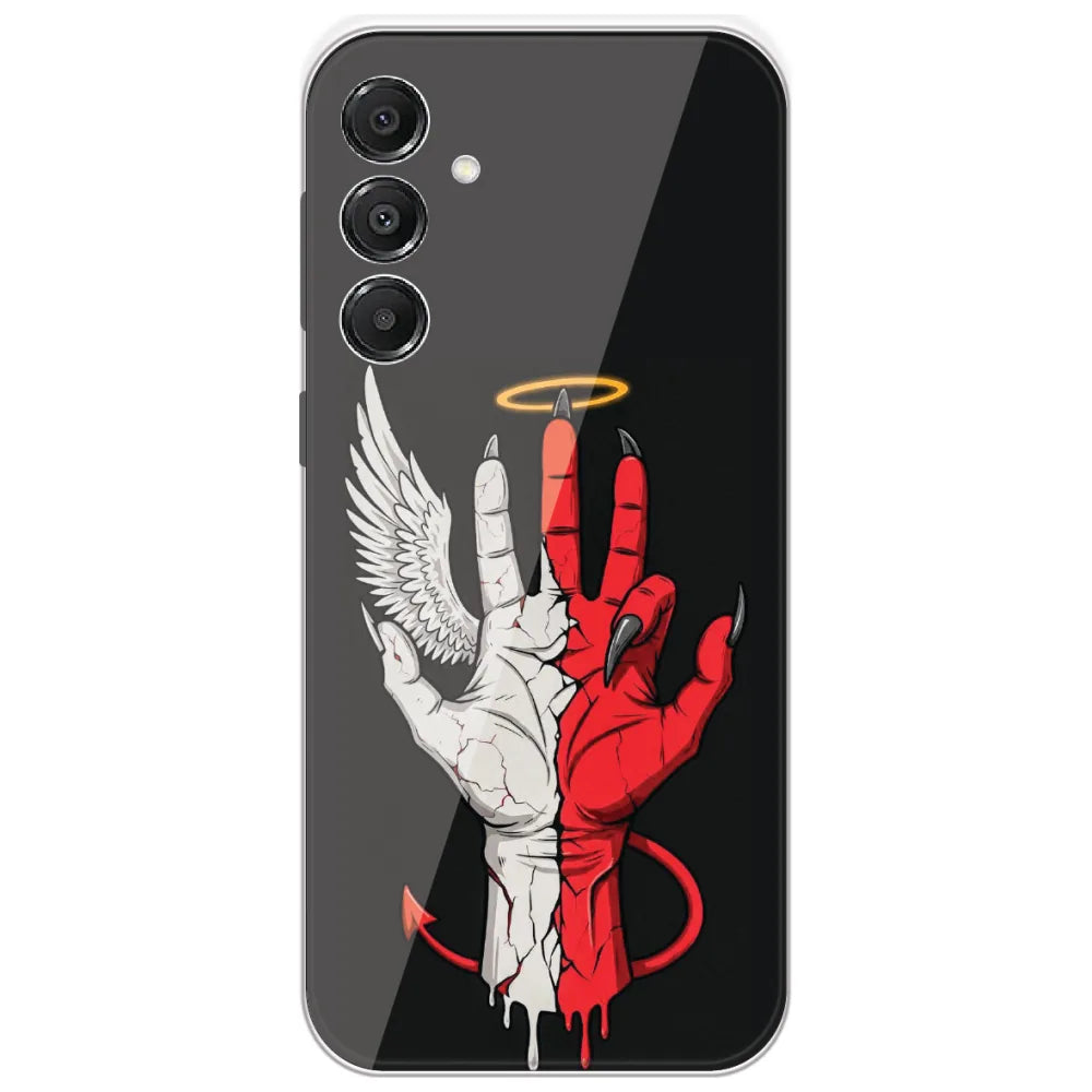 Angel Devil Hand - Printed Silicone Case for Samsung Galaxy A16 5G