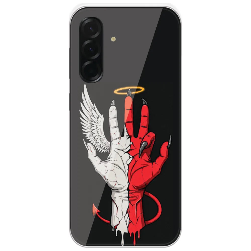 Angel Devil Hand - Printed Silicone Case for Samsung Galaxy A36