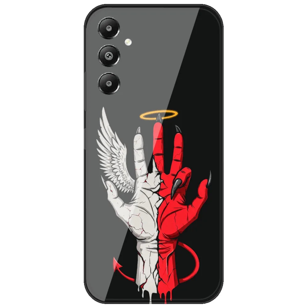 Angel Devil Hand - Printed Silicone Case for Samsung Galaxy A54 5G
