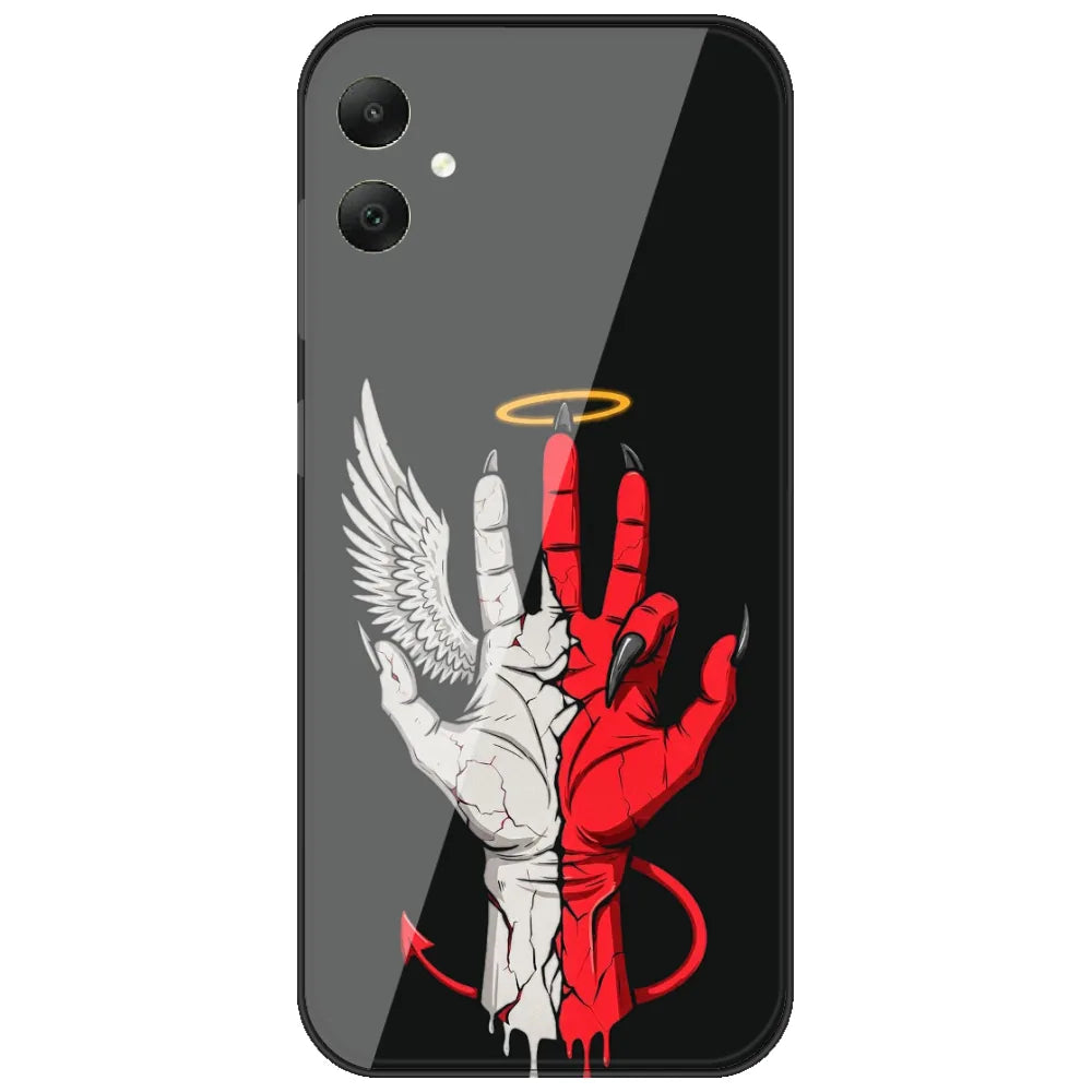 Angel Devil Hand - Printed Silicone Case for Samsung Galaxy F05