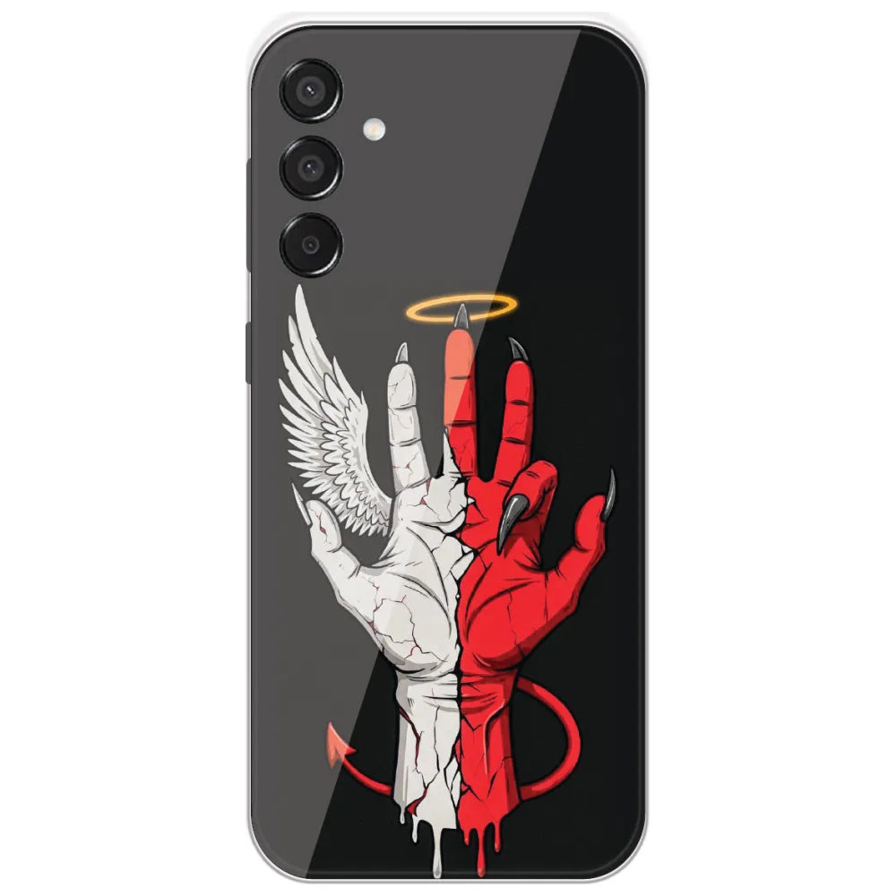 Angel Devil Hand - Printed Silicone Case for Samsung Galaxy M15