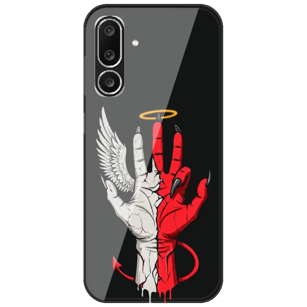 Angel Devil Hand - Printed Silicone Case for Samsung Galaxy M56 5G