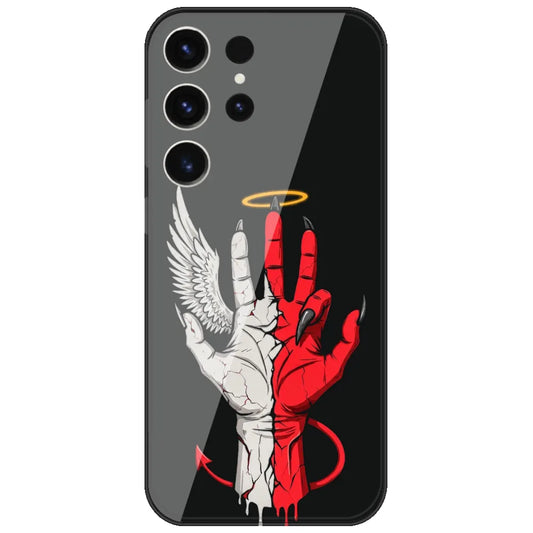 Angel Devil Hand - Printed Silicone Case for Samsung Galaxy S26 Ultra