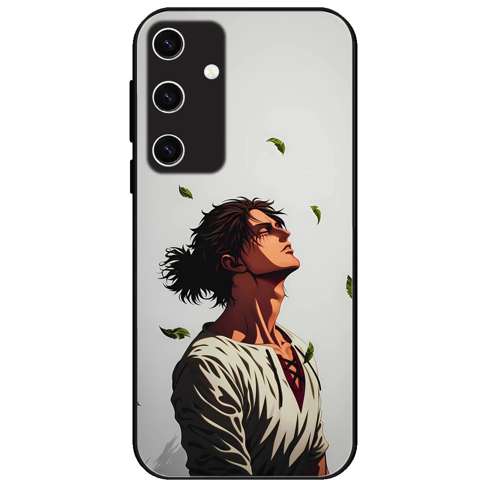 Anime Wanderer Aesthetic - Glossy Metal Silicone Case for Samsung Galaxy S23 Plus 5G