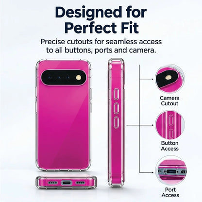 Google Pixel 11 clear case perfect fit – precise camera, button and port cutouts