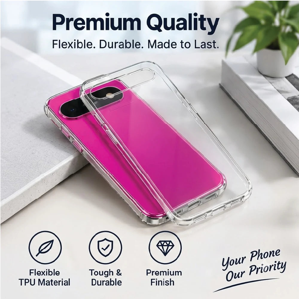Premium quality Google Pixel 11 clear case – flexible, tough and scratch-resistant TPU