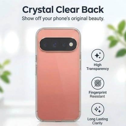 Crystal clear back of Google Pixel 11 Pro XL anti-yellow case – high transparency, long-lasting clarity