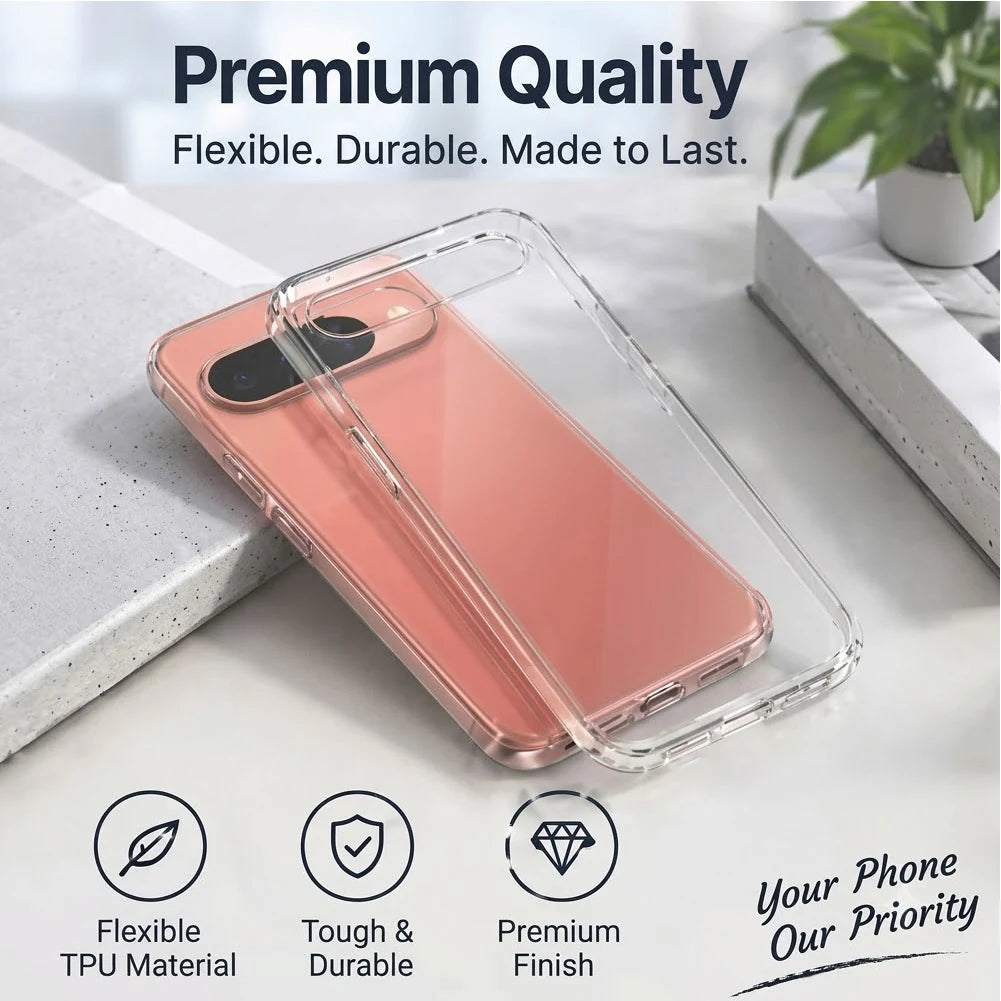 Premium quality Google Pixel 11 Pro XL clear case – flexible, tough and scratch-resistant TPU