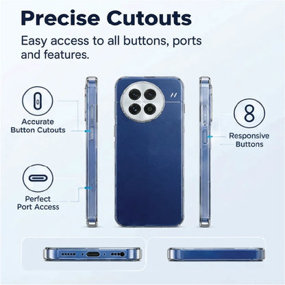 OnePlus 13 clear case side views – accurate button cutouts and perfect port access
