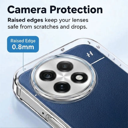 OnePlus 13 clear case camera protection – 0.8mm raised edge around the lenses