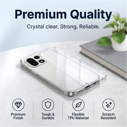 Premium quality OnePlus 15 clear case – flexible, tough and scratch-resistant TPU