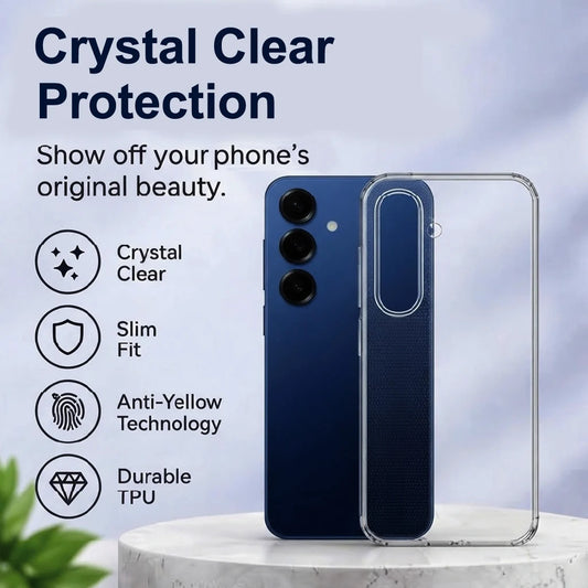 Crystal clear protection for Samsung Galaxy S25 Plus – slim fit, anti-yellow, durable TPU case