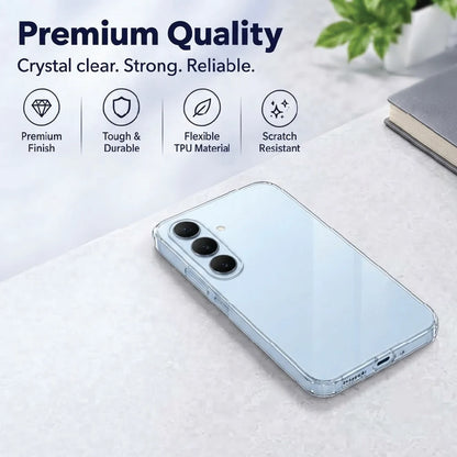 Premium quality Samsung Galaxy S26 Plus clear case – flexible, tough and scratch-resistant TPU