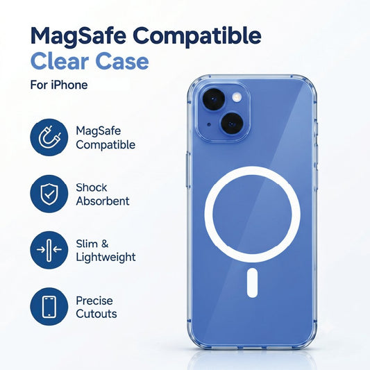 Premium MagSafe clear case for iPhone