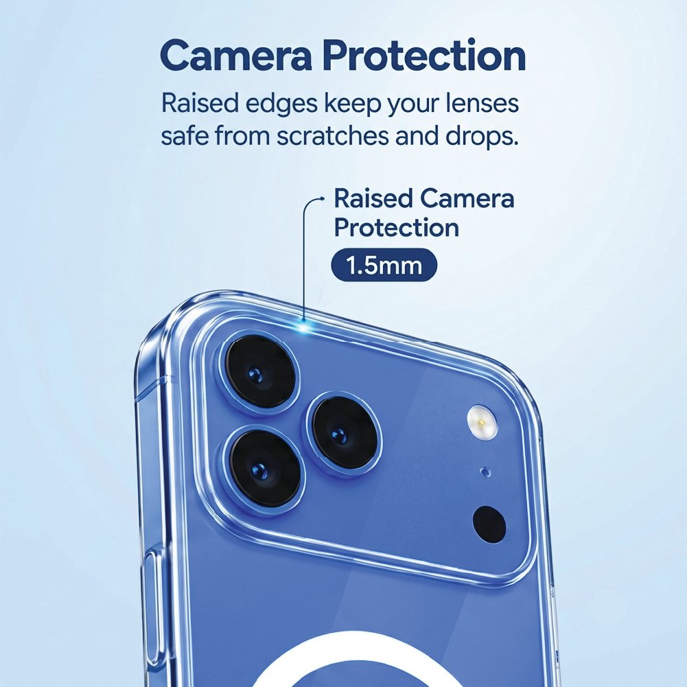 Raised edges protect the camera lenses - iPhone 18 Pro Max