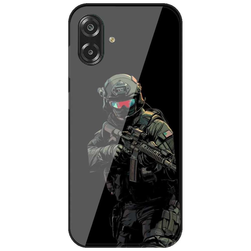 Armored Commando - Printed Silicone Case for Samsung Galaxy A07 4G