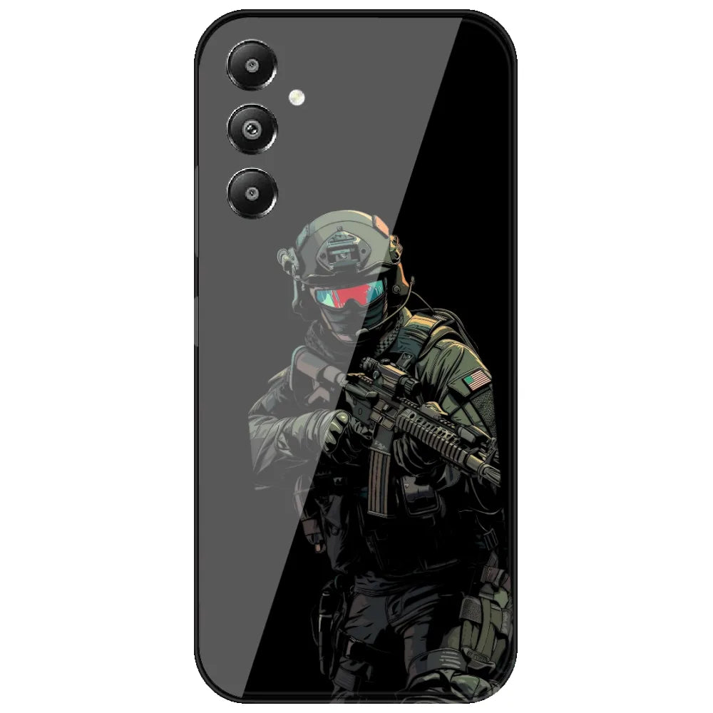 Armored Commando - Printed Silicone Case for Samsung Galaxy A54 5G