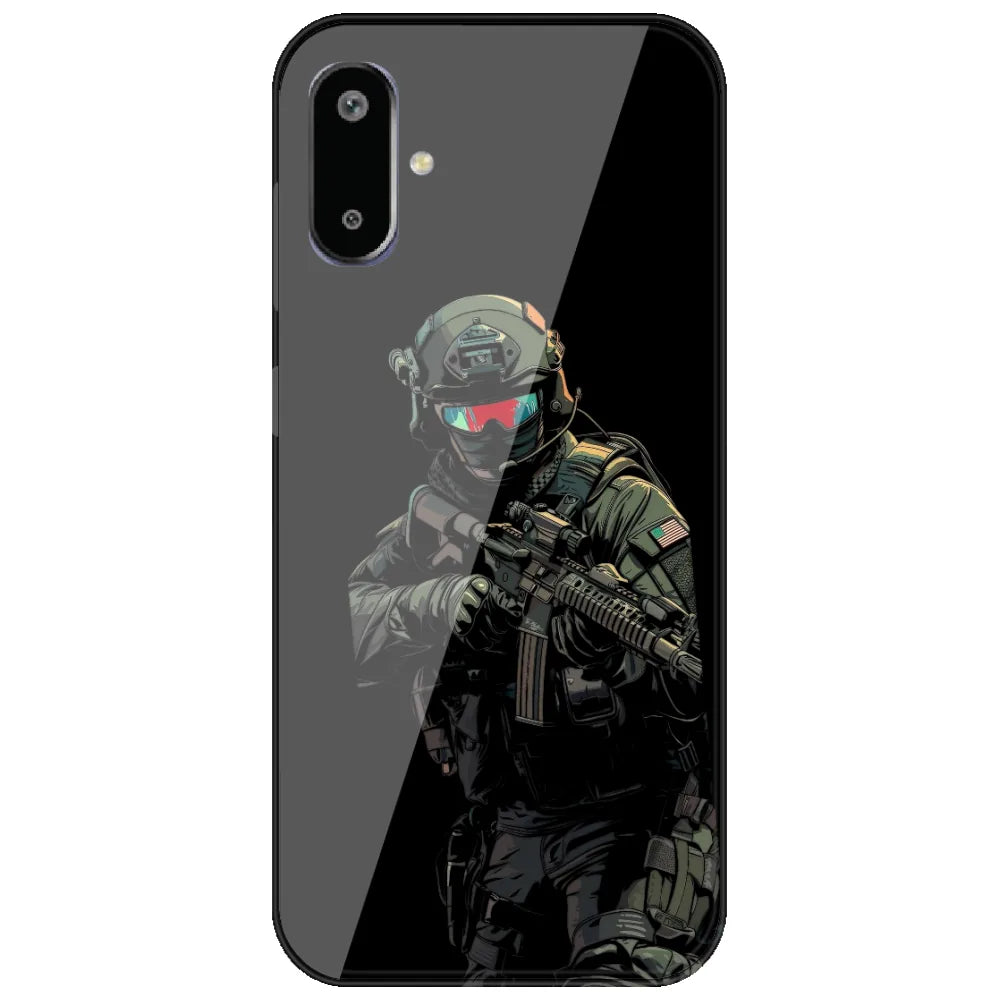 Armored Commando - Printed Silicone Case for Samsung Galaxy F06