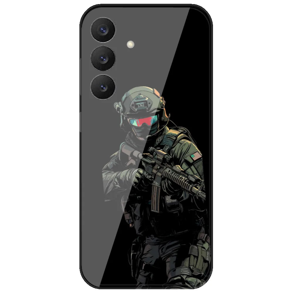 Armored Commando - Printed Silicone Case for Samsung Galaxy S26