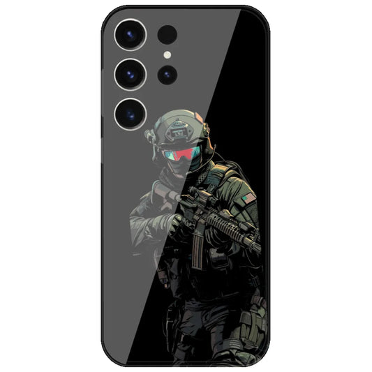 Armored Commando - Printed Silicone Case for Samsung Galaxy S26 Ultra
