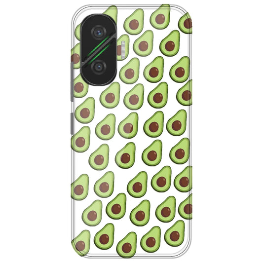 Avocado - Clear Printed Silicone Case for Poco F7