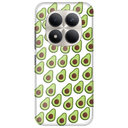 Avocado - Clear Printed Silicone Case for Redmi Note 15 Pro