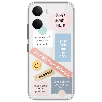 Be Happy - Clear Printed Silicone Case for Realme P3