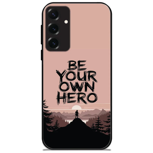 Be Your Own Hero - Glossy Metal Silicone Case for Samsung Galaxy S25 Plus