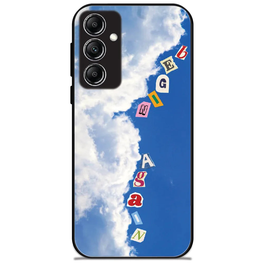 Begin Again Sky - Glossy Metal Silicone Case for Samsung Galaxy A14